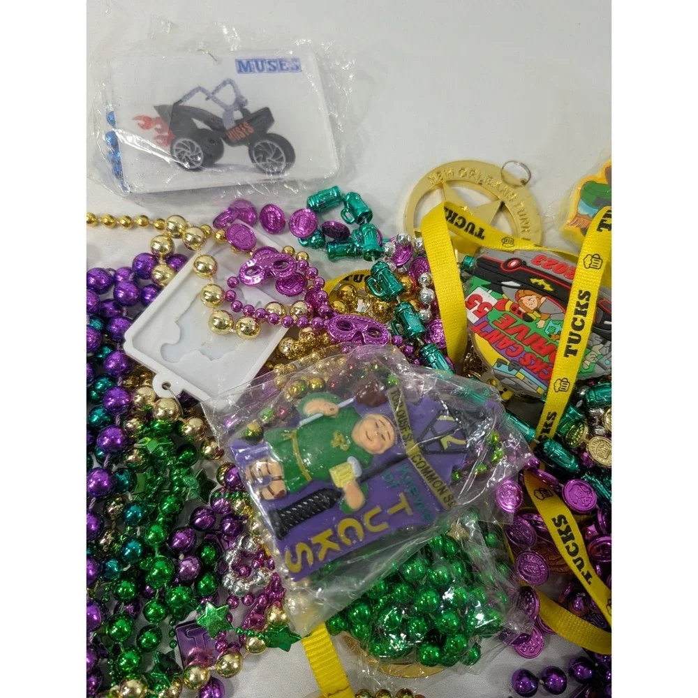 5 Pound‎ Lot Of Authentic Mardi Gras Beads From New Orleans  Tucks And More